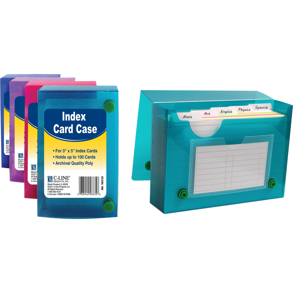 Poly Index Card Case