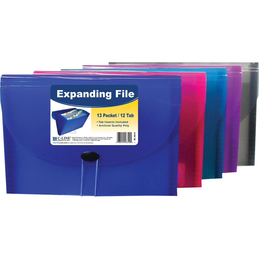 Poly Expanding File 13 Pocket