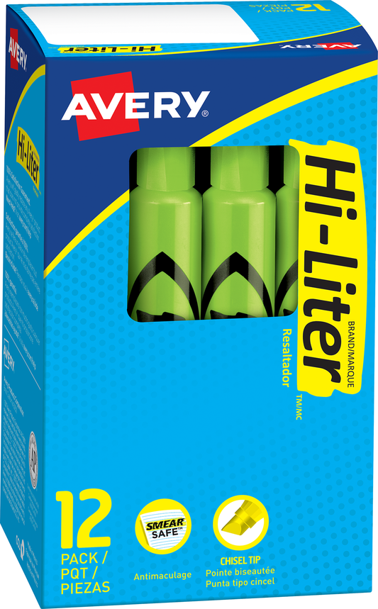 HI-LITER Desk Style Fluorescent Highlighter