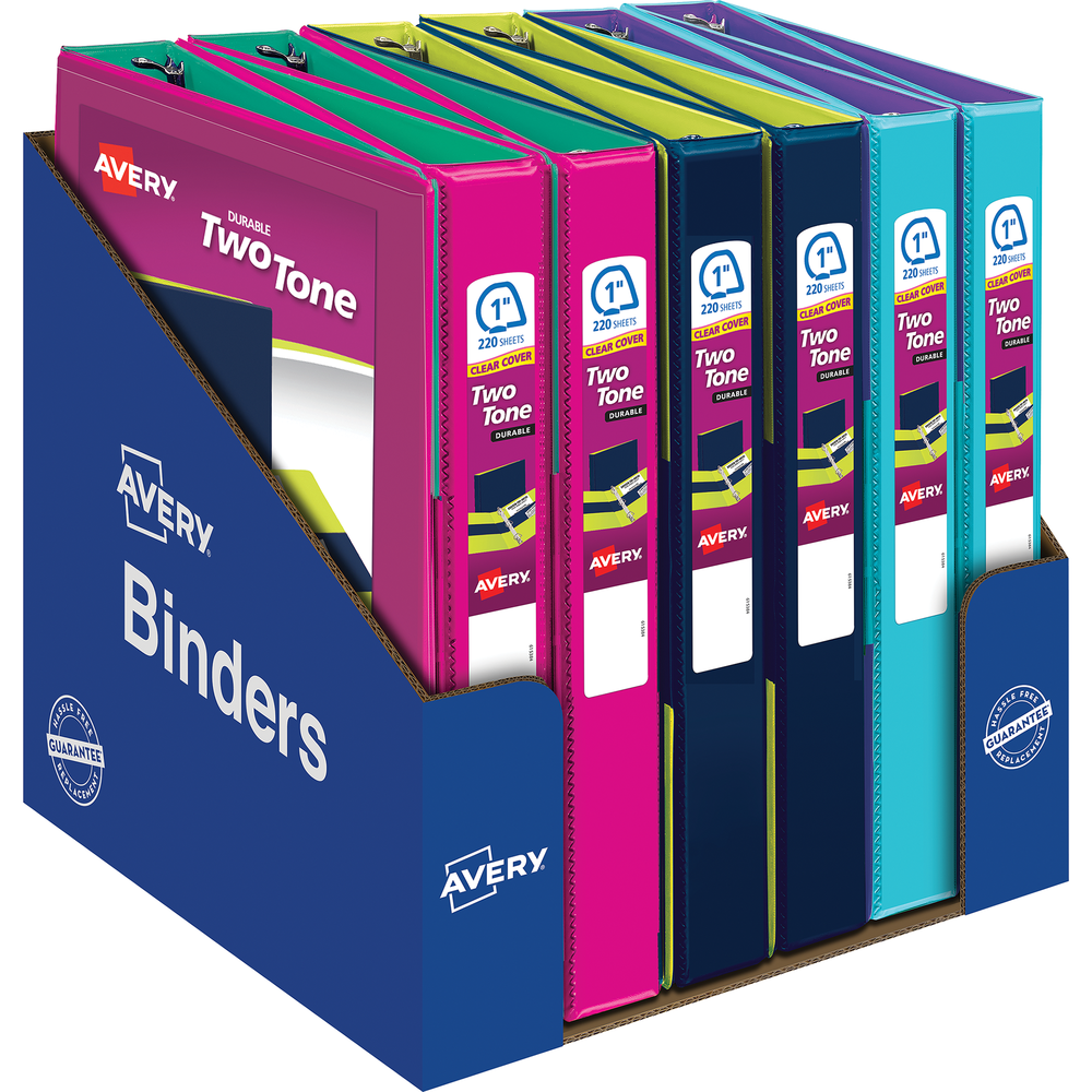 Recycled Durable Two-Tone View Binder