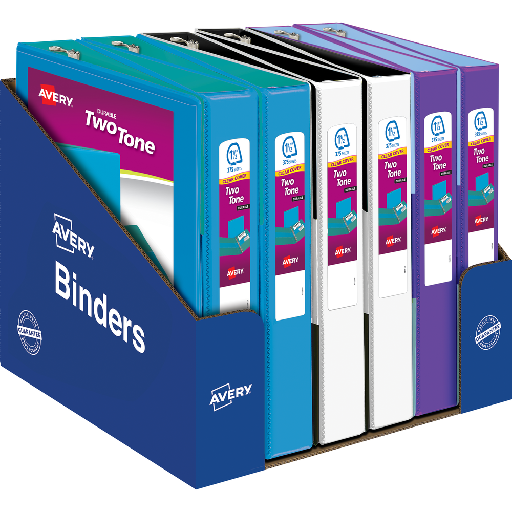 Recycled Durable Two-Tone View Binder