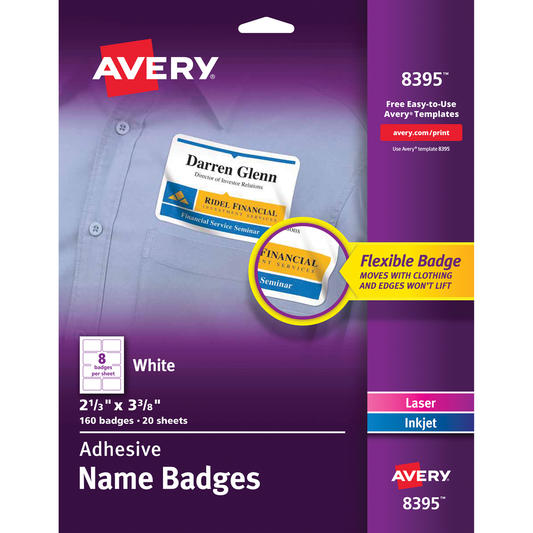 Printable Adhesive Name Badge