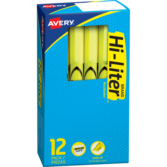 HI-LITER Pen Style Fluorescent Highlighter