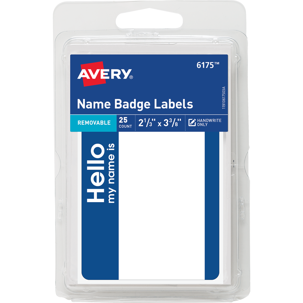 Self-Adhesive Name Badge