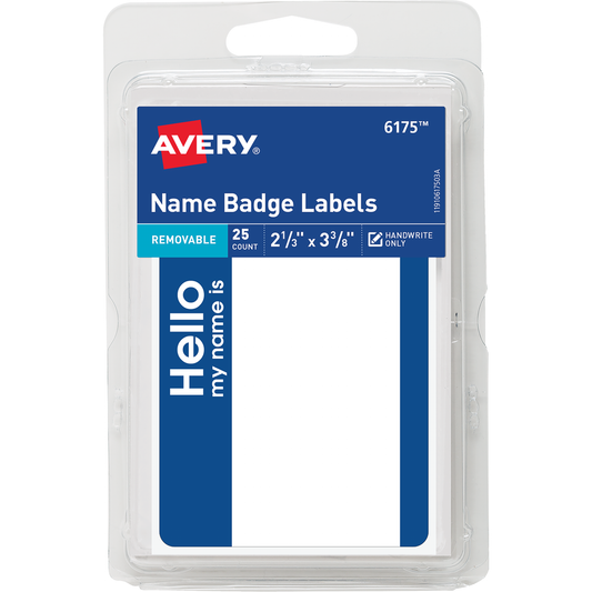 Self-Adhesive Name Badge