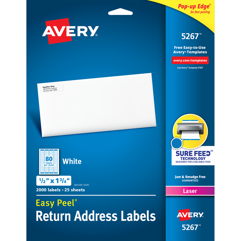 Easy Peel Laser Address and Mailing Labels