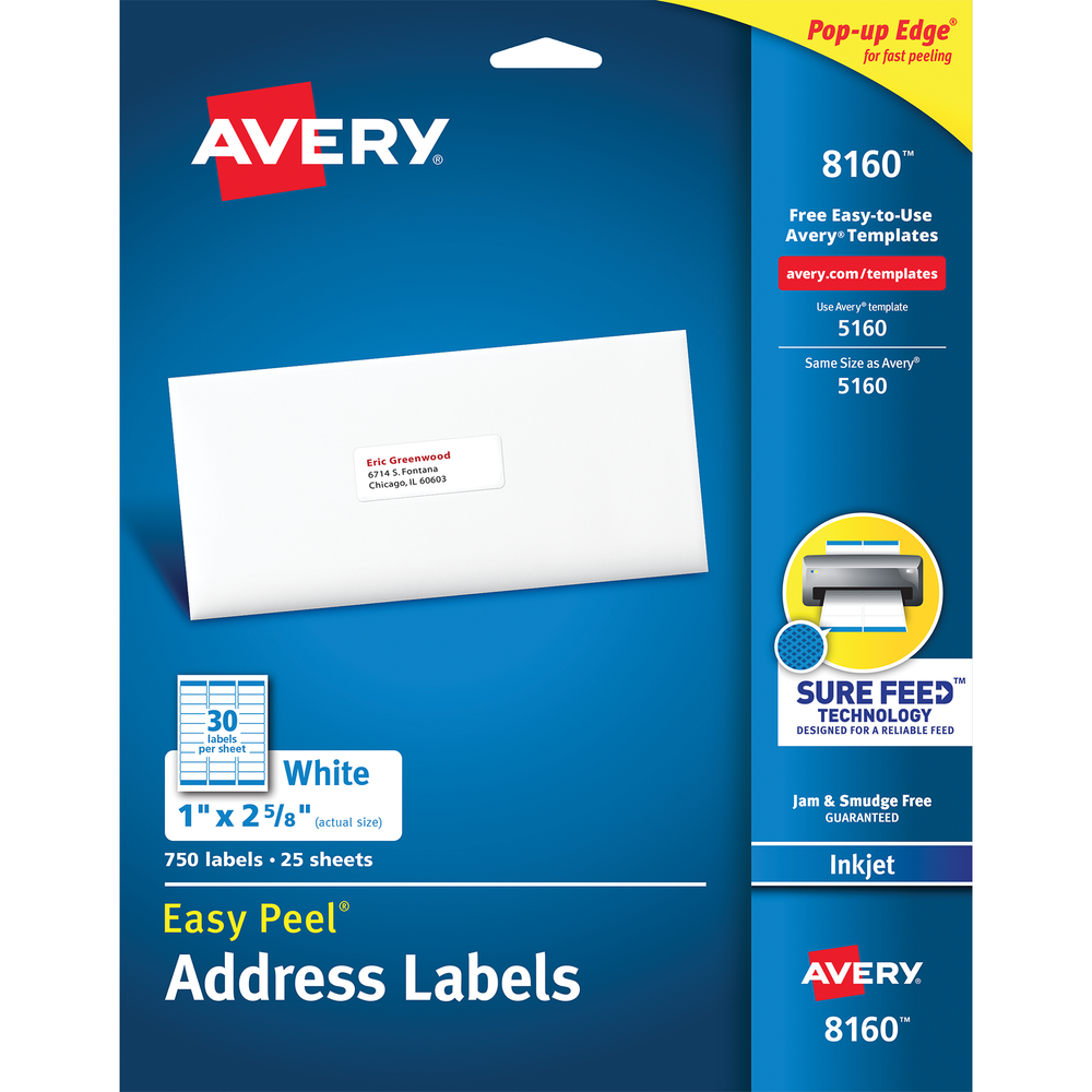 Easy Peel Printable Address Label Laser InkJet