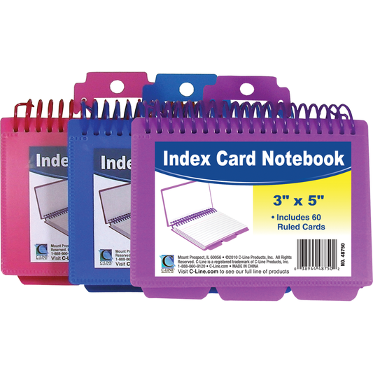 Wirebound Index Card with Tabs