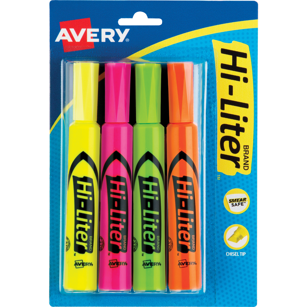 HI-LITER Desk Style Fluorescent Highlighter