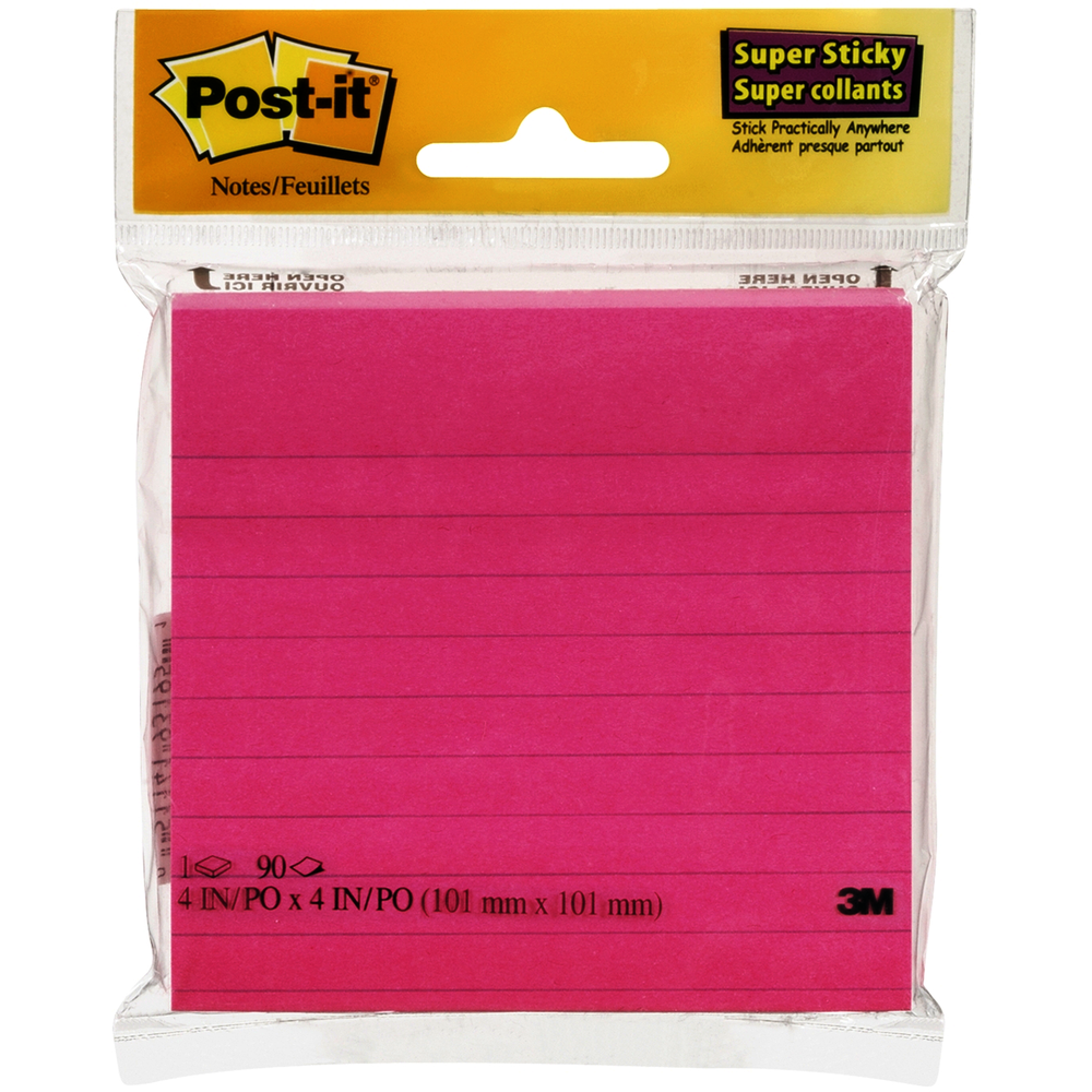 Post-it Lined Super Sticky Notes