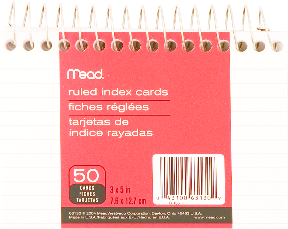 Wirebound Index Card