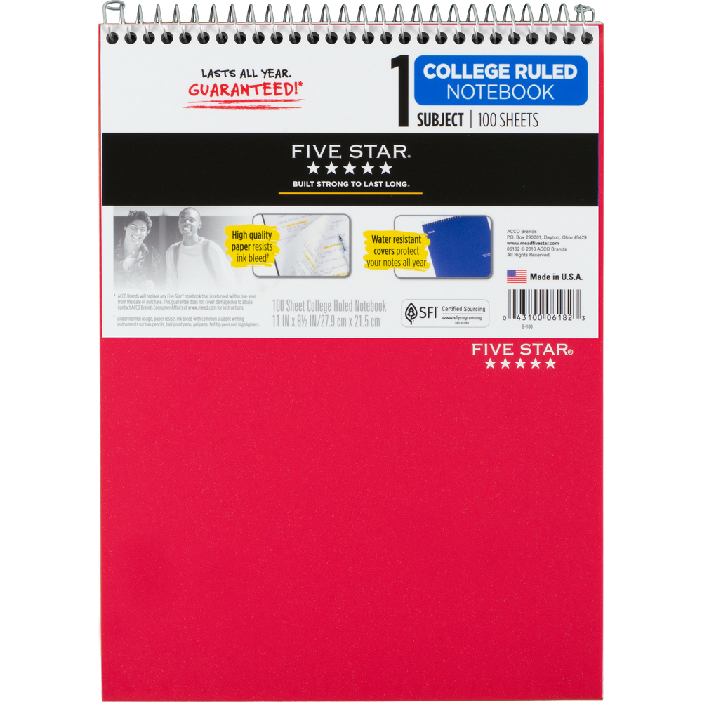 Five Star Wirebound Notebook