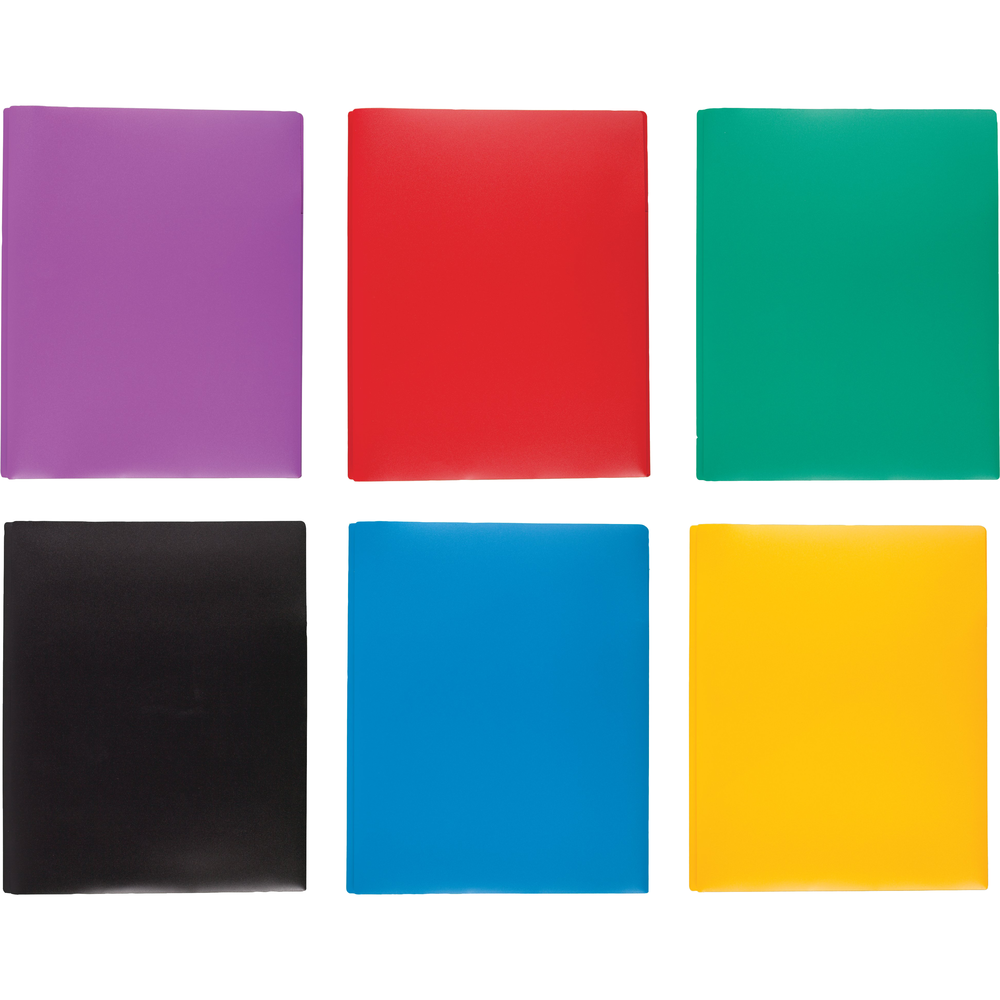 Color Talk Pocket and Prong Plastic Folder