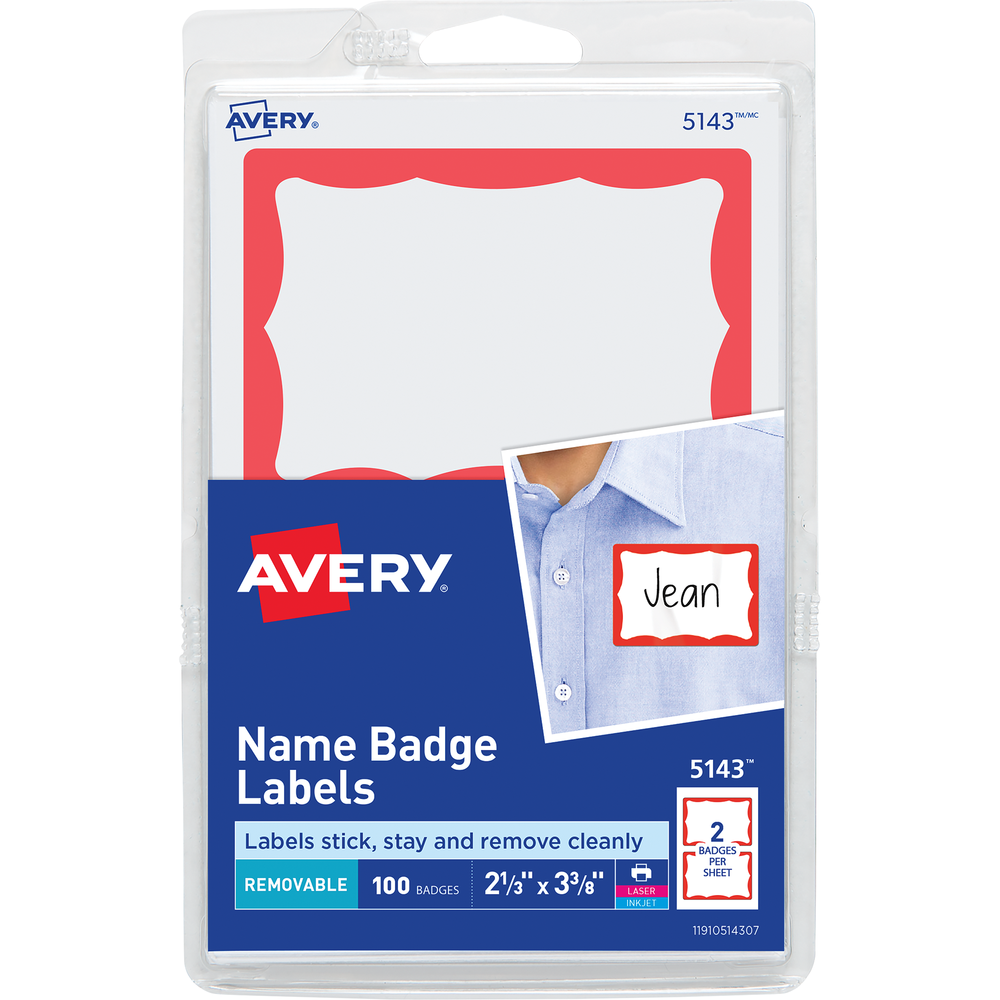 Printable Adhesive Name Badge
