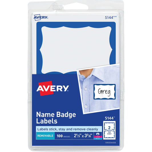 Printable Adhesive Name Badge