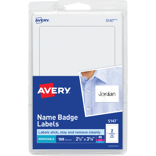Printable Adhesive Name Badge
