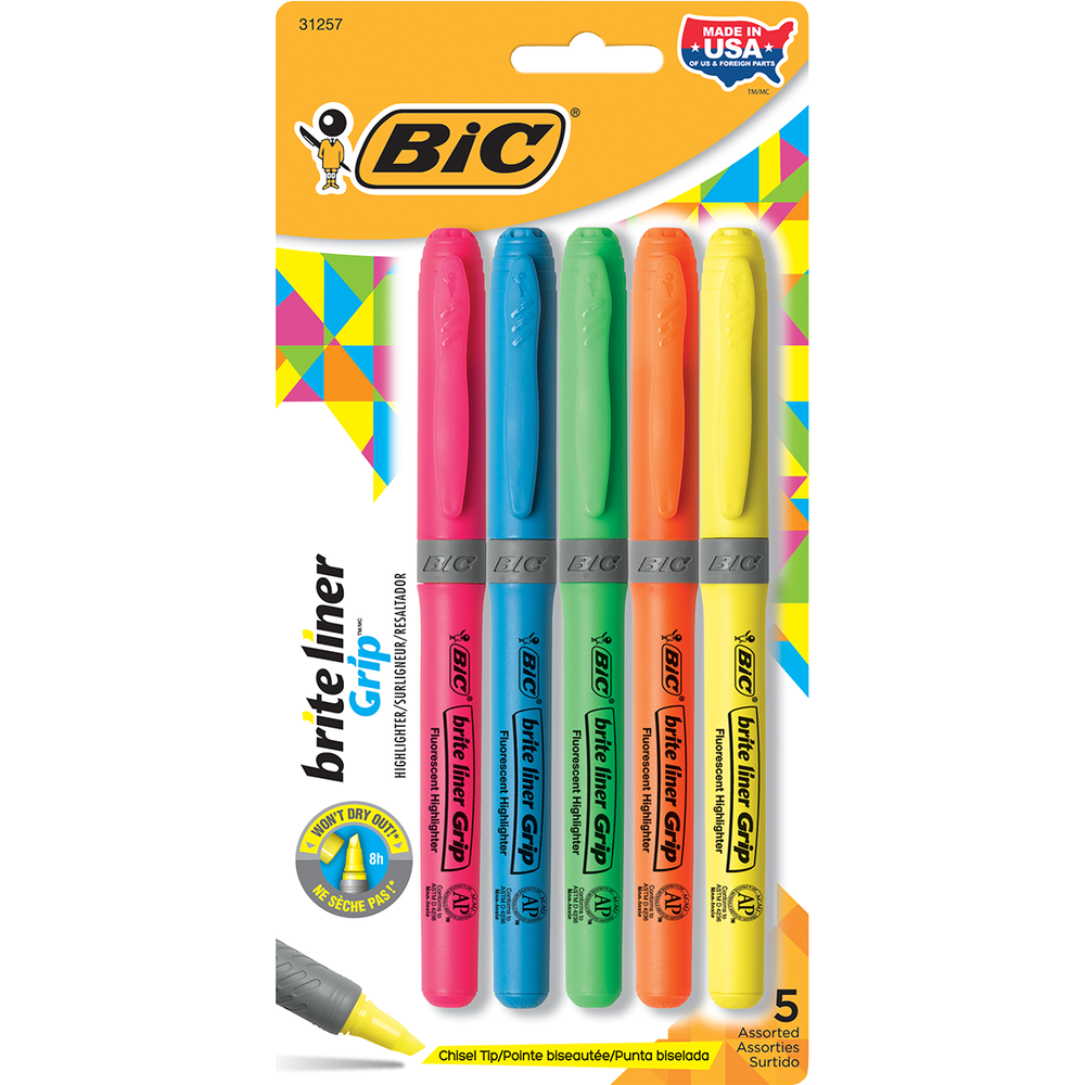 Brite Liner Grip Pen Style Highlighter