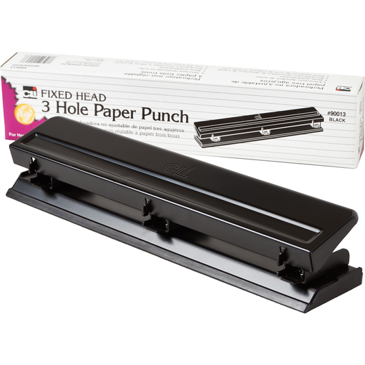 Fixed Three-Hole Paper Punch