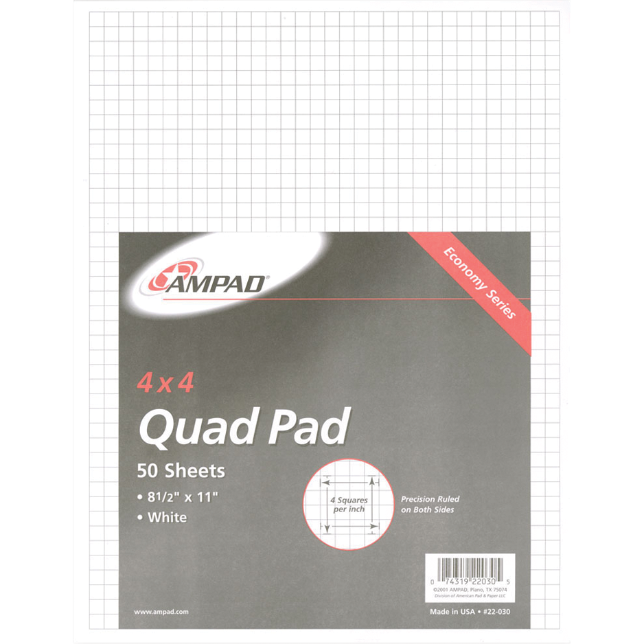Ampad Quadrille Pad