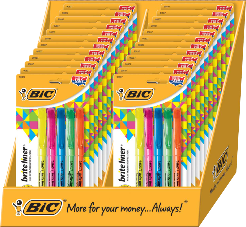 Brite Liner Pen Style Highlighter Display