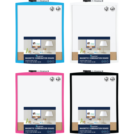 Quartet Plastic Framed Magnetic Combination Board