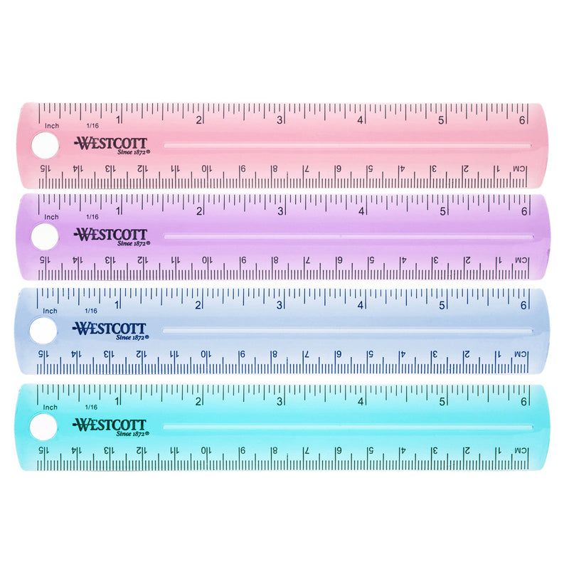 PLASTIC RULER 6 IN