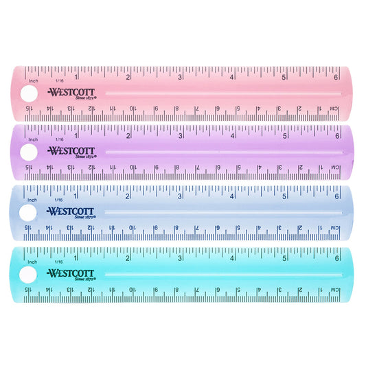 PLASTIC RULER 6 IN