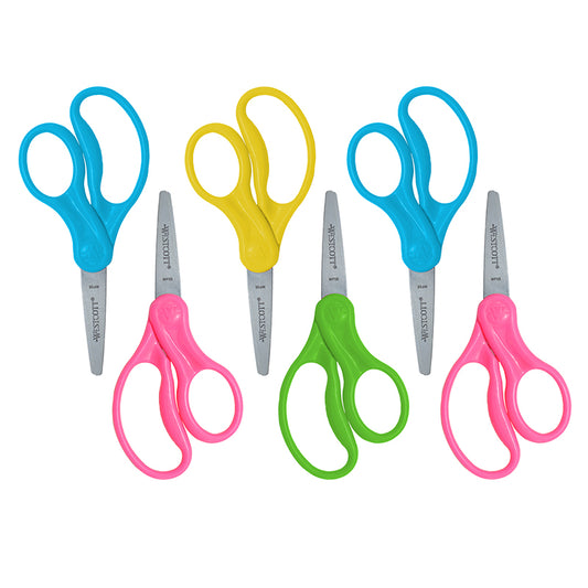 (3 PK) 5IN KIDS SCISSORS POINTED 2P