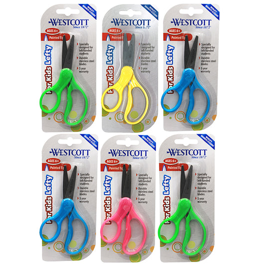 (6 EA) KUMFY GRIP SCISSORS 5IN LEFT