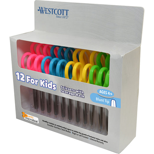 12PK WESTCOTT BLUNT TIP SCISSOR KID