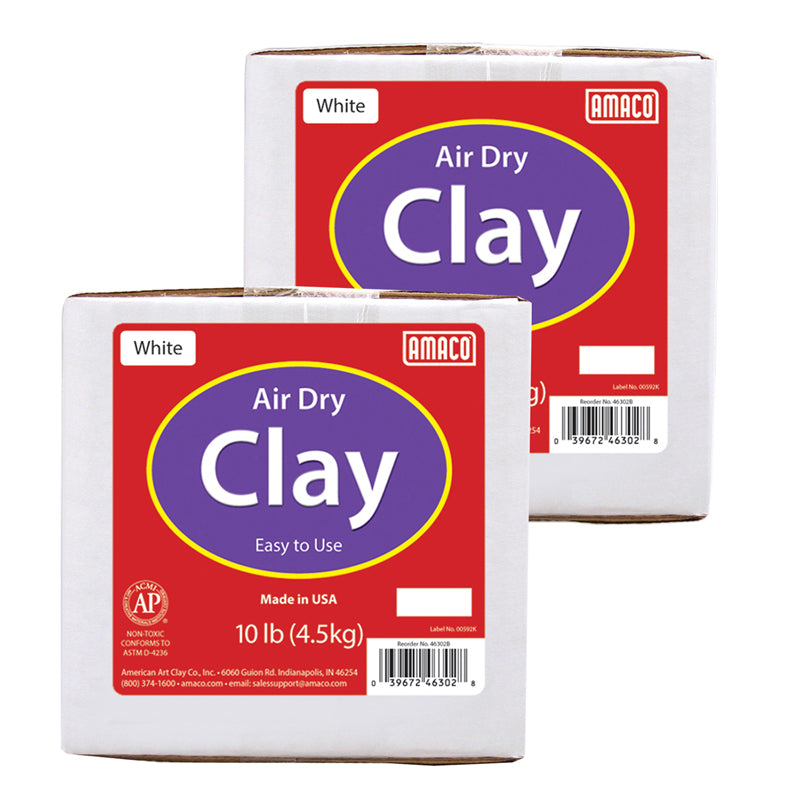 (2 EA) WHITE AIR DRY CLAY