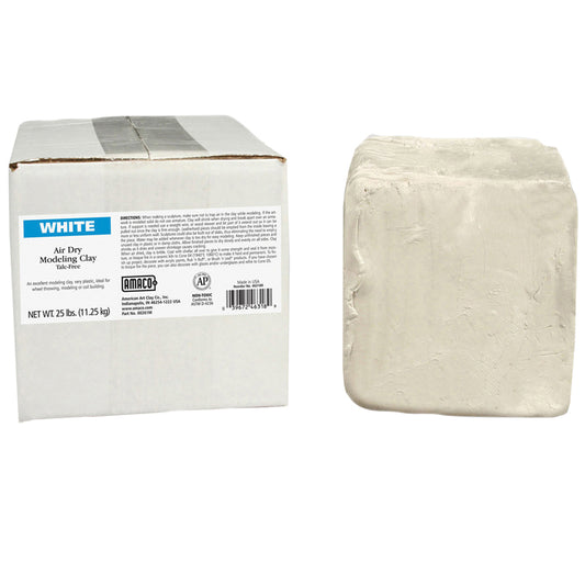 AMACO AIR DRY CLAY WHITE 25 LB