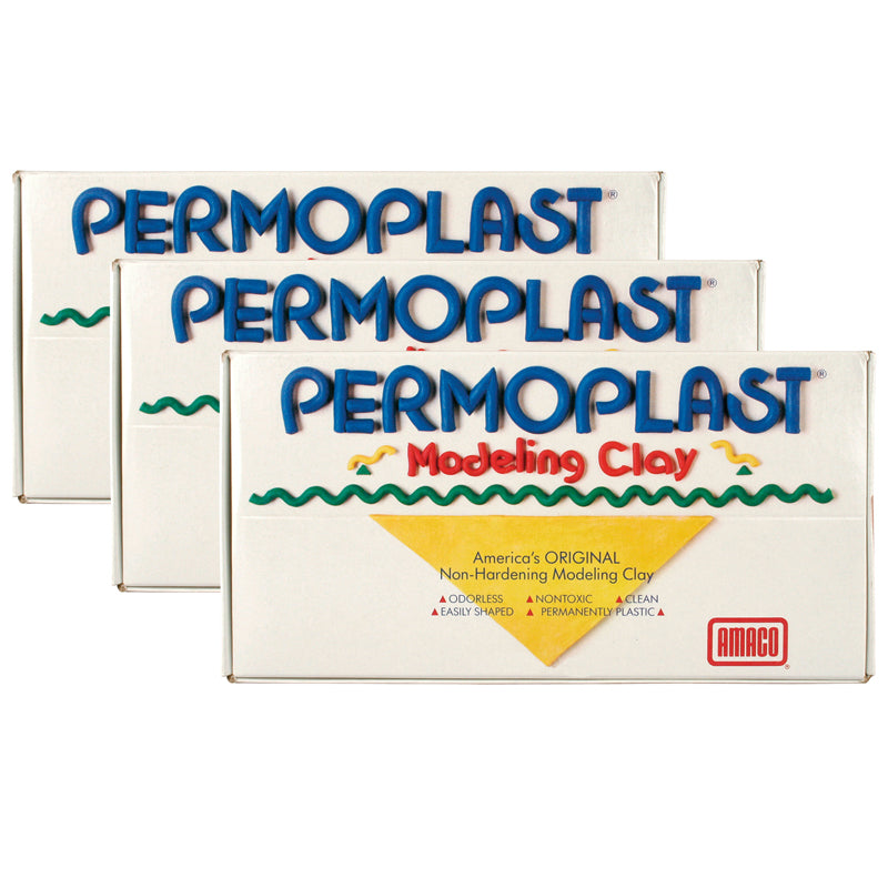 (3 EA) PERMOPLAST NON HARDNNG CLAY