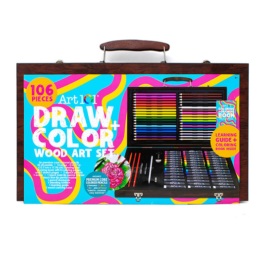 DRAW & COLOR WOOD ART SET