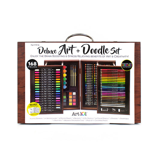 DELUXE ART & DOODLE WOOD ART SET