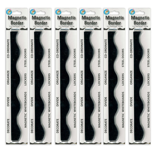 (6 PK) MAGNETIC BORDER BLACK