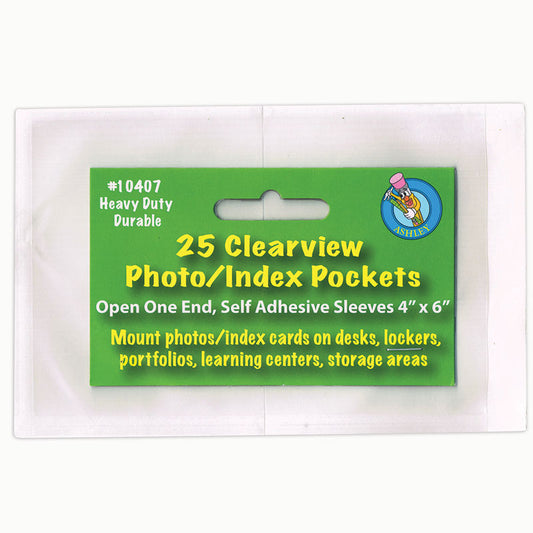 CLEAR VIEW SELF-ADHESIVE 25/PK