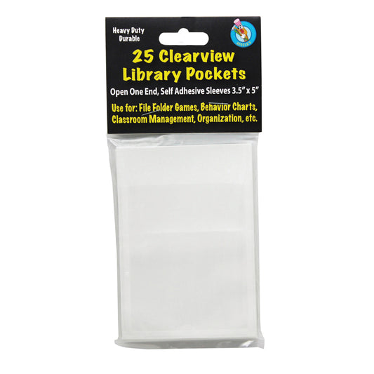 CLEAR VIEW SELF ADHESIVE POCKETS