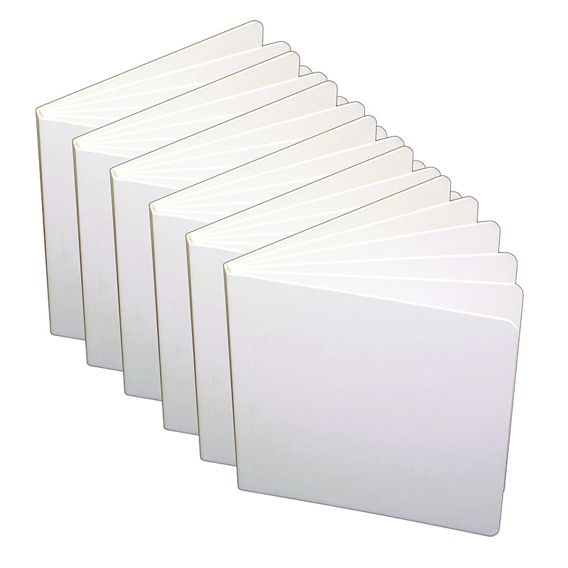 (6 EA) WHITE HARDCOVER BLANK BOOK