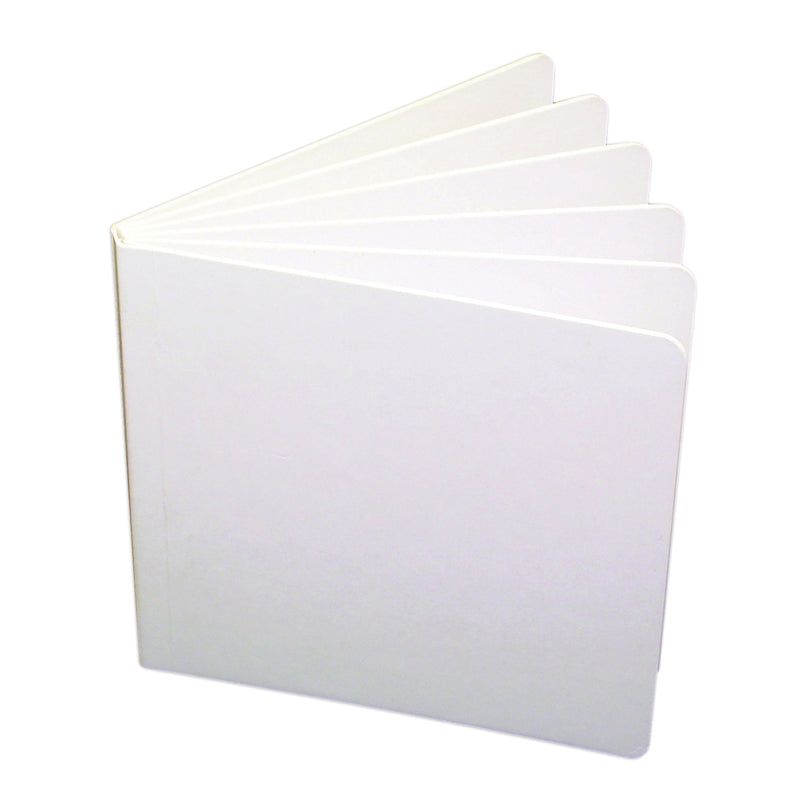 WHITE HARDCOVER BLANK BOOK 11X8-1/2