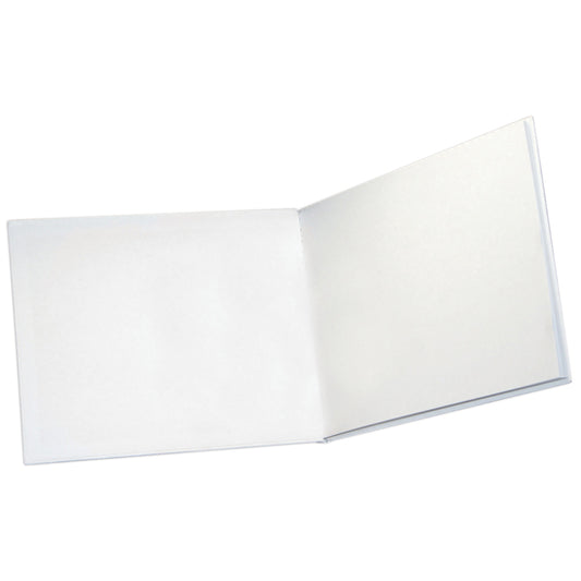 (6 EA) WHITE HARDCOVER BLANK BOOK