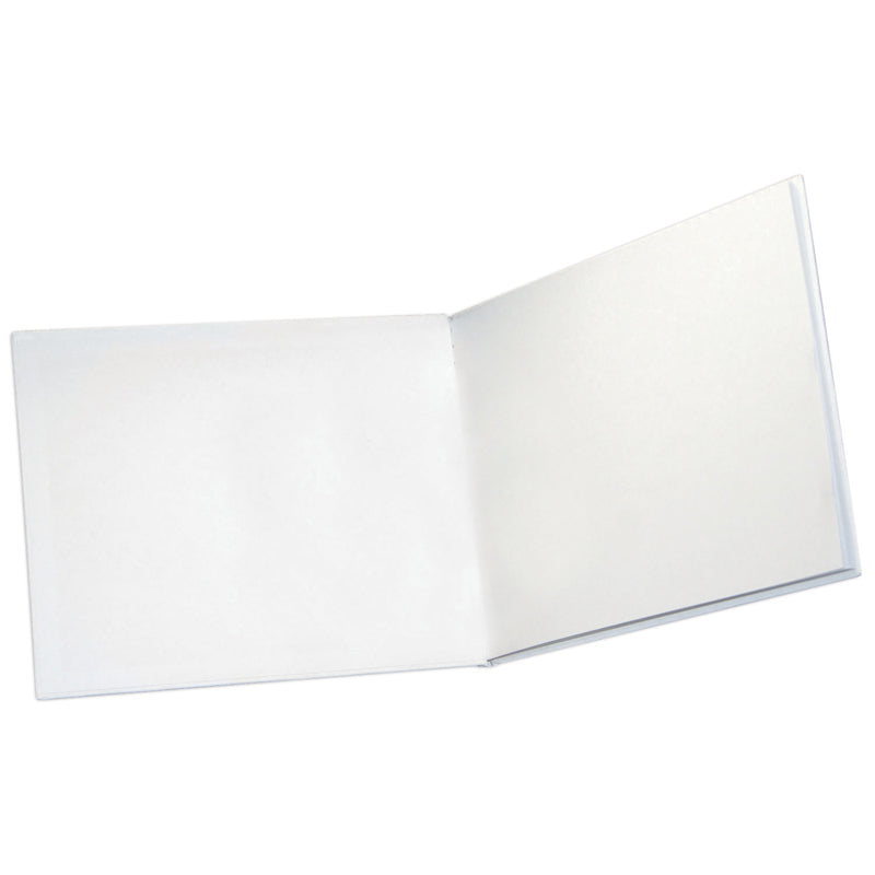 WHITE HARDCOVER BLANK BOOK 8.5 X 11