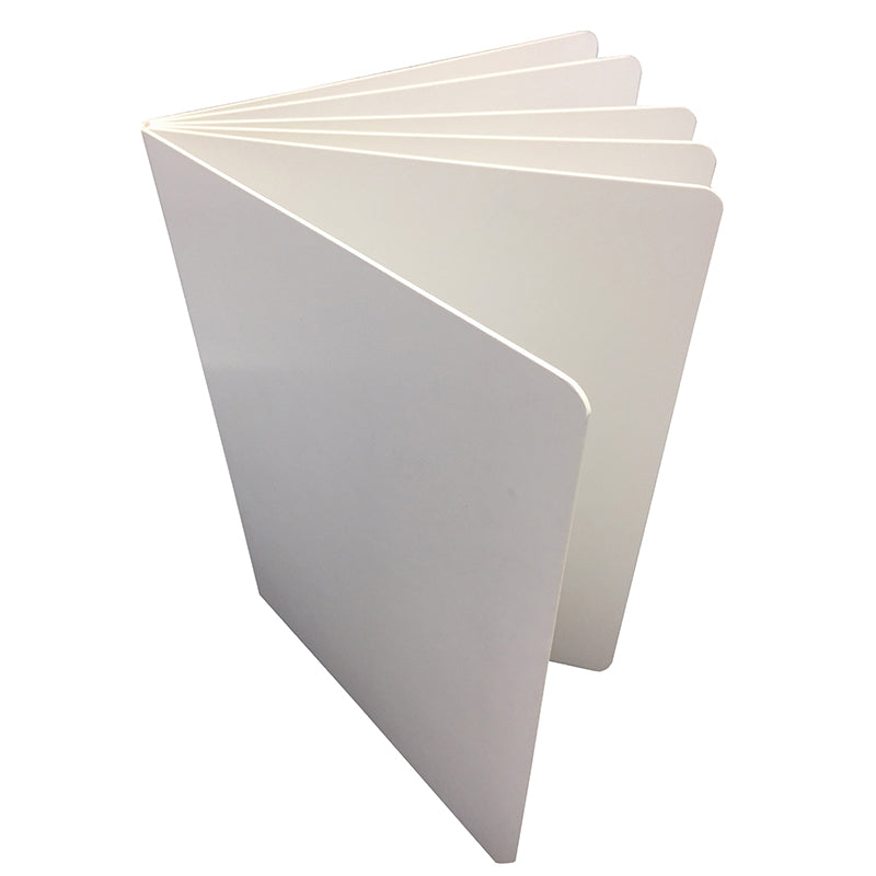 WHITE HARDCOVER BLANK BOOK 6X8