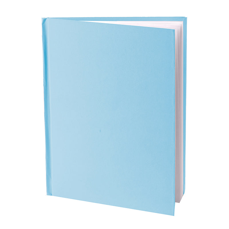 BLUE BLANK HARDCOVER BOOK 8X6IN