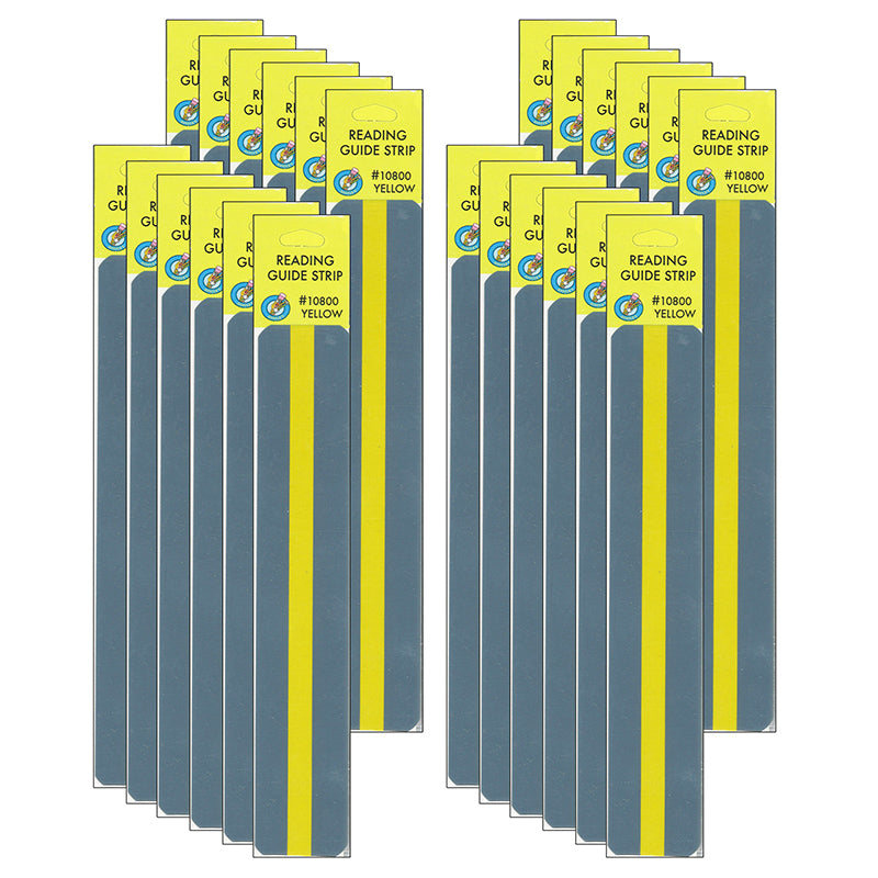 (2 PK) 12 PK YELLOW READING STRIP