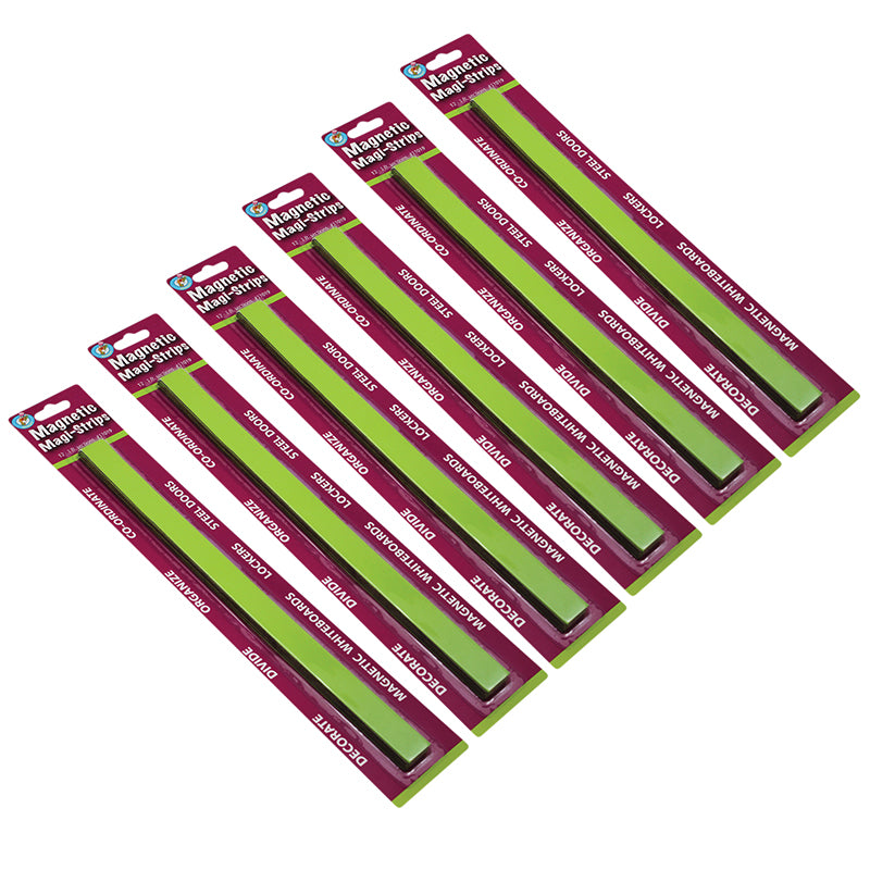 (6 PK) MAGNETIC MAGI-STRIPS LIME