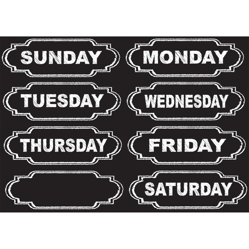 DIE-CUT MAGNETS CHALKBOARD DAYS OF