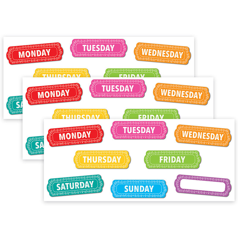 (3 PK) MAGNET DAYS/WEEK CHALK LOOPS