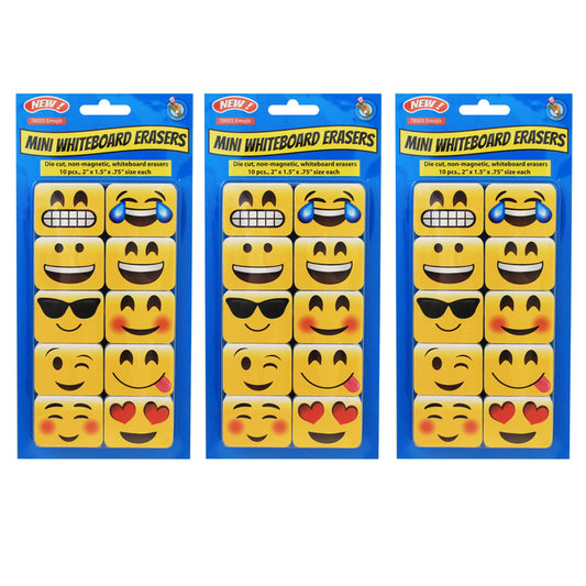 (3 PK) EMOJIS MINI WHITEBOARD