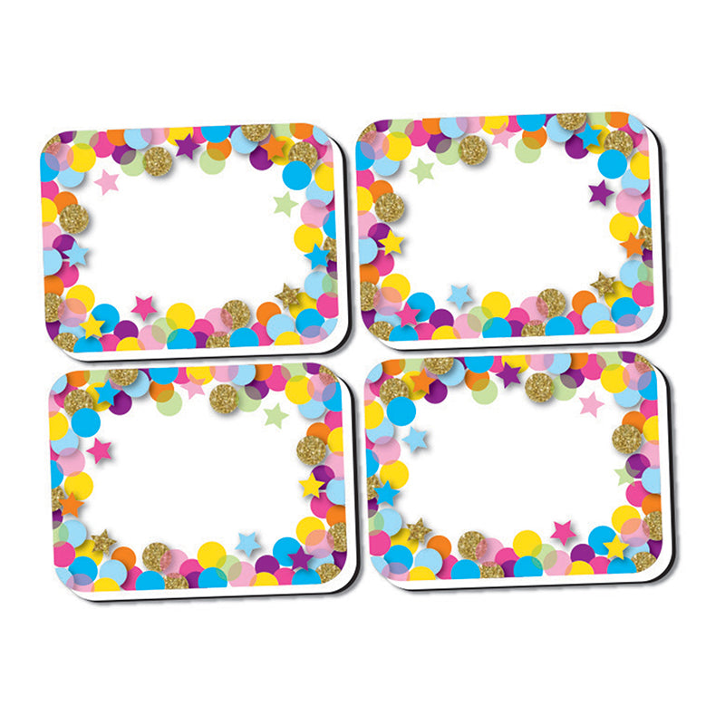 MINI ERASERS CONFETTI PATTERN 10 PK